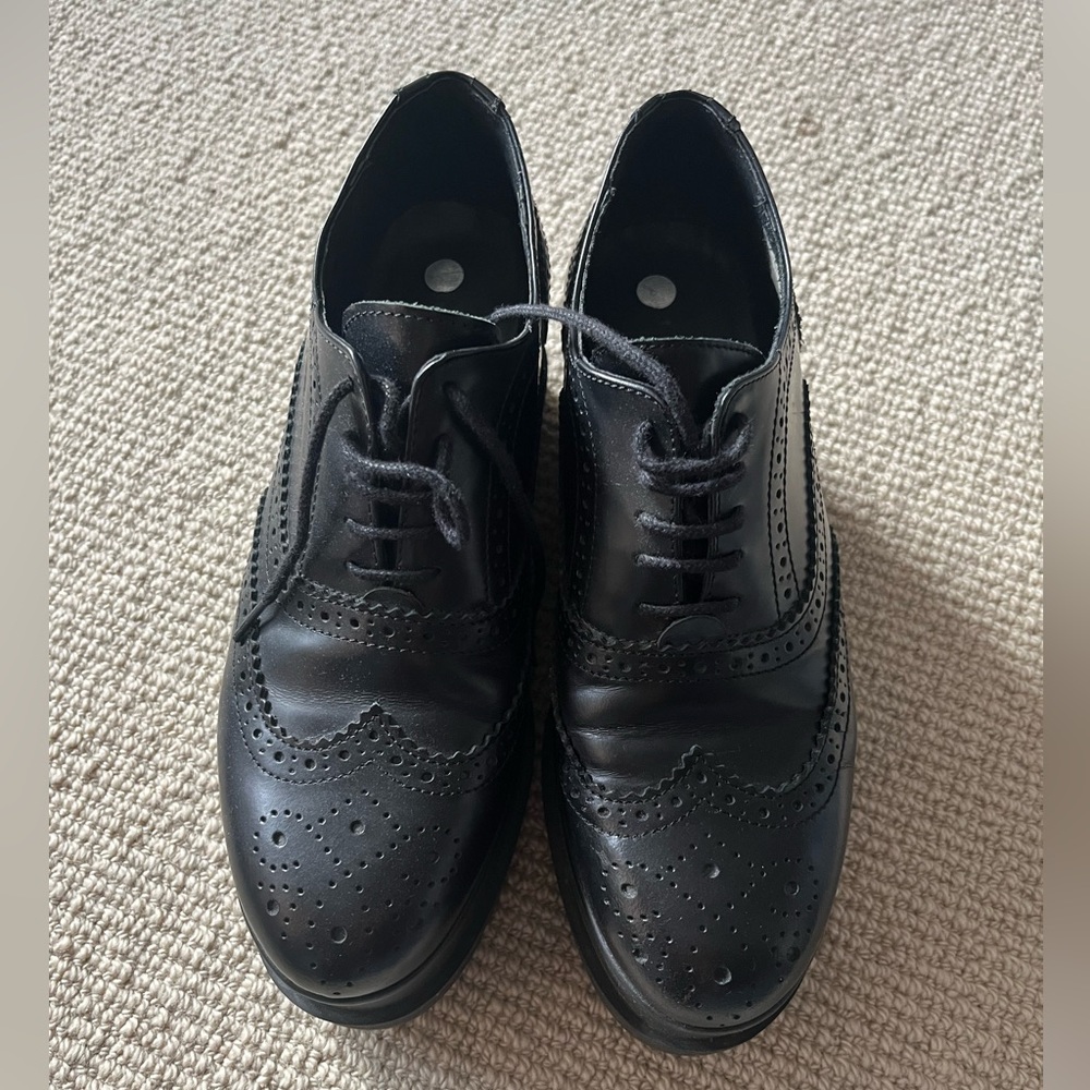 Jonak French Platform Oxford, Black, Size 38